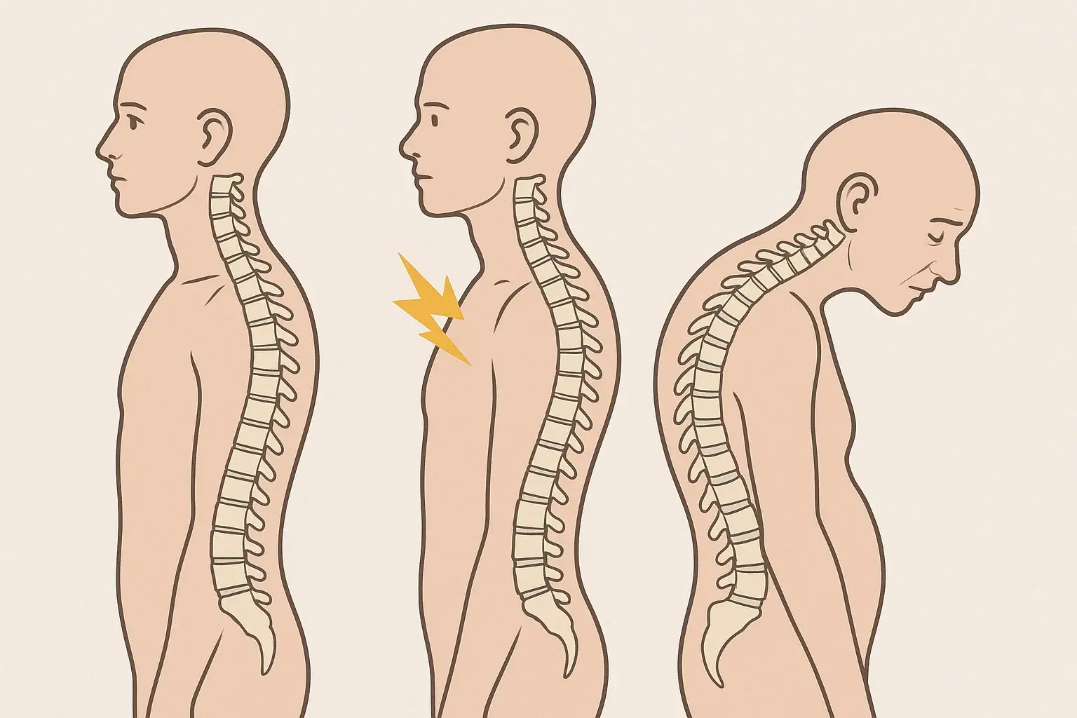 Cause of Kyphosis