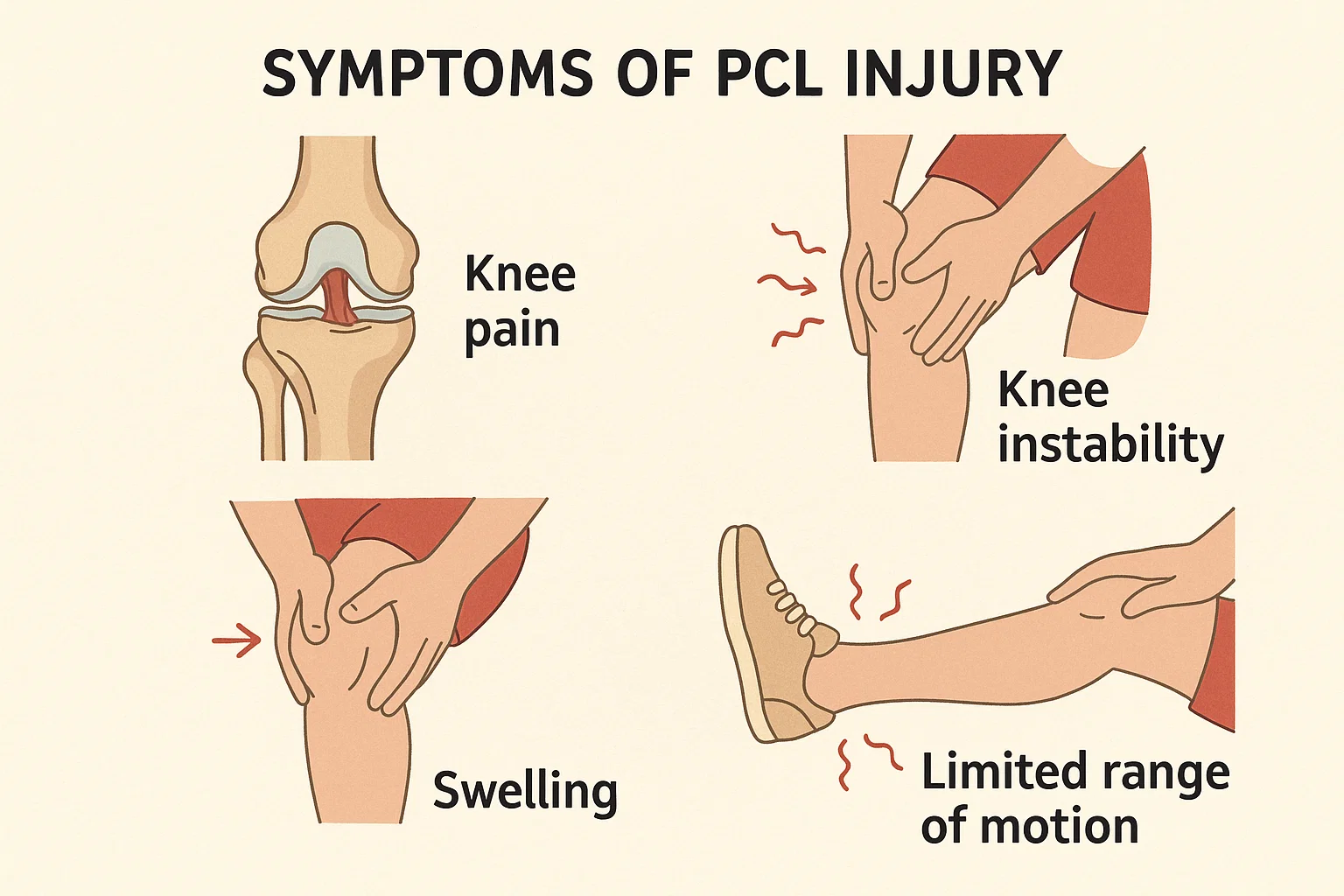 Symptoms of PCL Injury