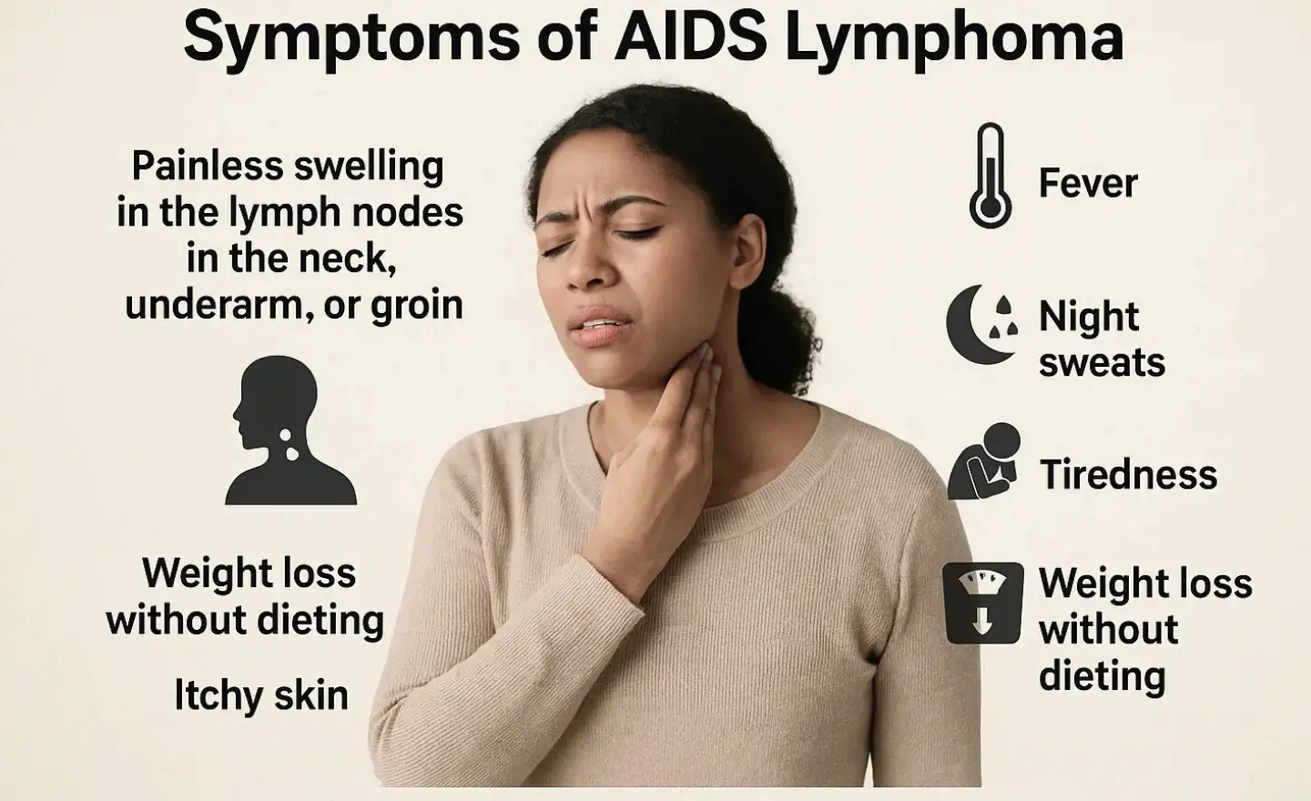 Symptoms of AIDS lymphoma