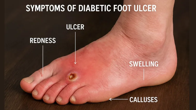 Symptoms of the Diabetic Foot Ulcer