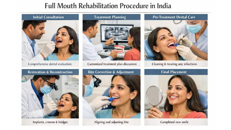 Full Mouth Rehabilitation Procedure in India