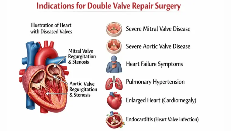 Indications of Double Valve Repair Surgery