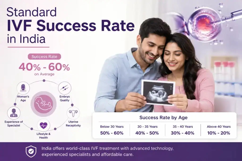 Standard IVF Success Rate in India